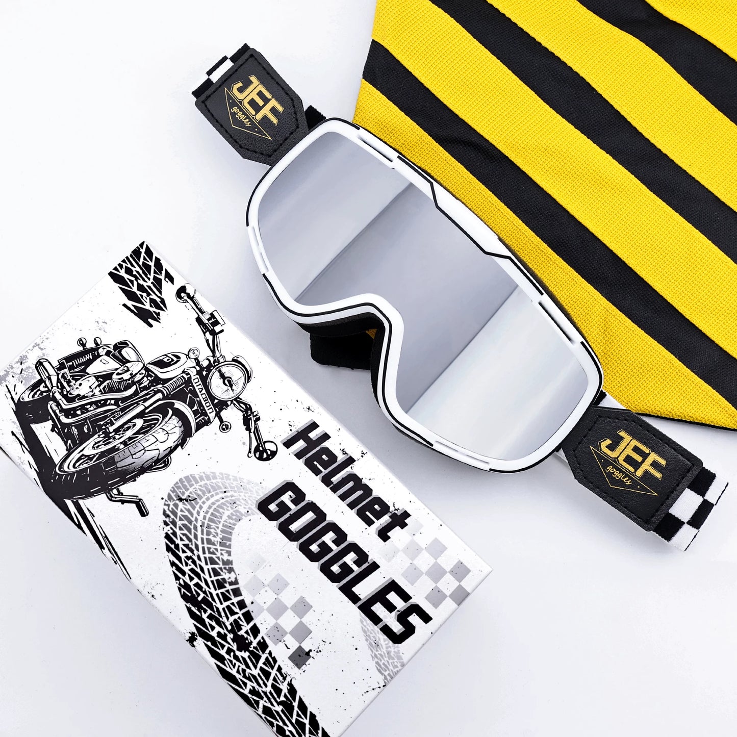 Taiwan JEF motorcycle goggles helmet universal goggles retro locomotive riding sun protection sand off-road glasses