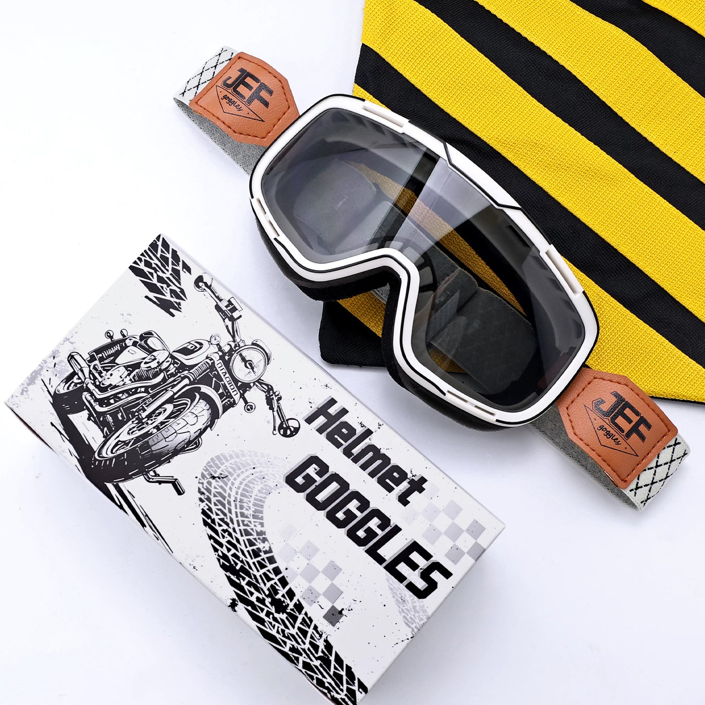 Taiwan JEF motorcycle goggles helmet universal goggles retro locomotive riding sun protection sand off-road glasses