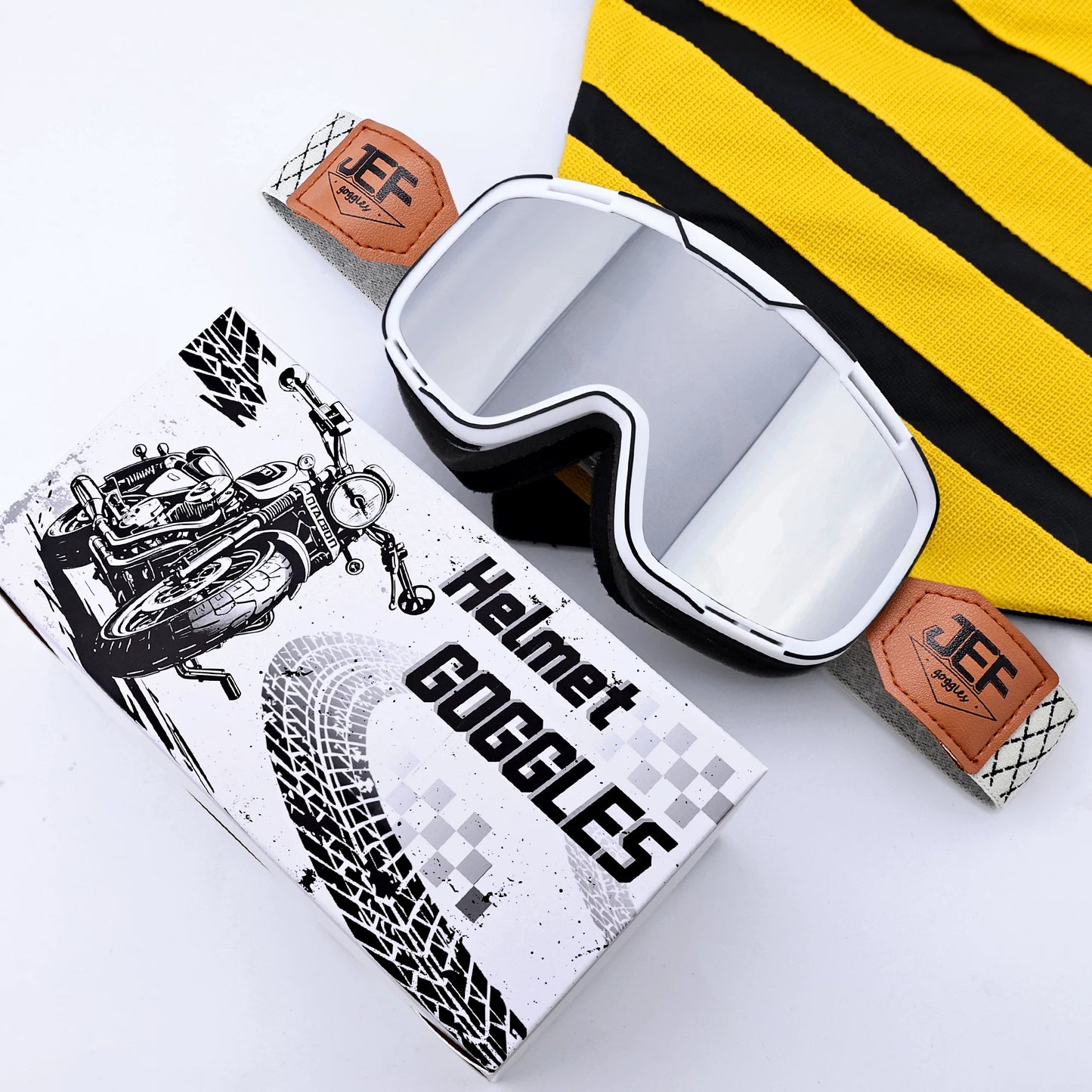 Taiwan JEF motorcycle goggles helmet universal goggles retro locomotive riding sun protection sand off-road glasses