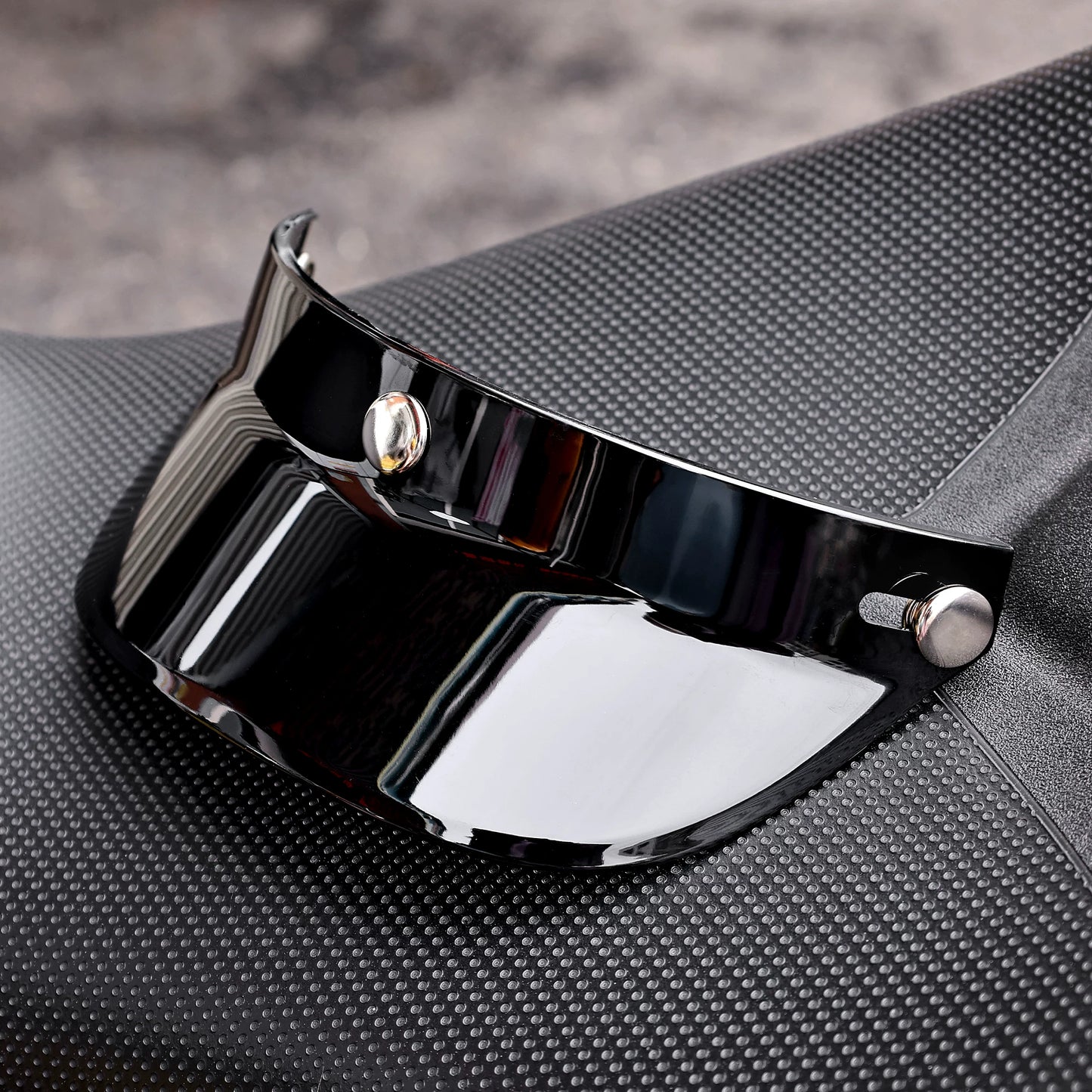 Taiwan JEF helmet brim motorcycle 3/4 helmet three-button small helmet body brim sun visor retro universal tongue