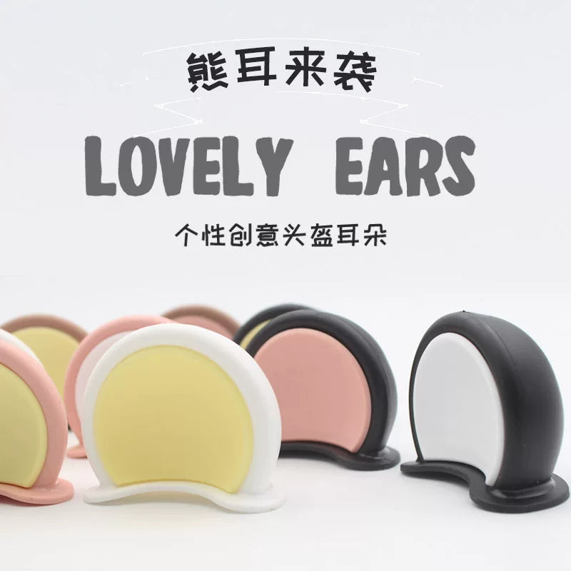 Bear ears, electric vehicles, motorcycle decorations, helmets, motorcycle light heads, cute cat ears, personality, high-value accessories