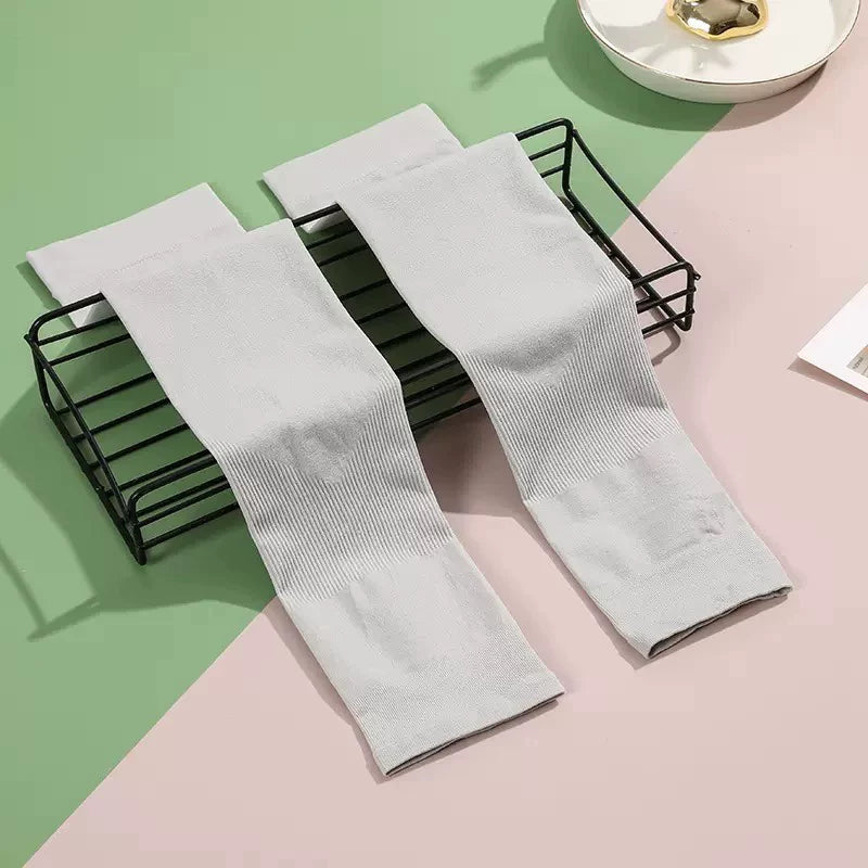 Motorcycle riding ice sleeves summer sunscreen sleeves outdoor sports cycling ice silk sleeves solid color sleeves