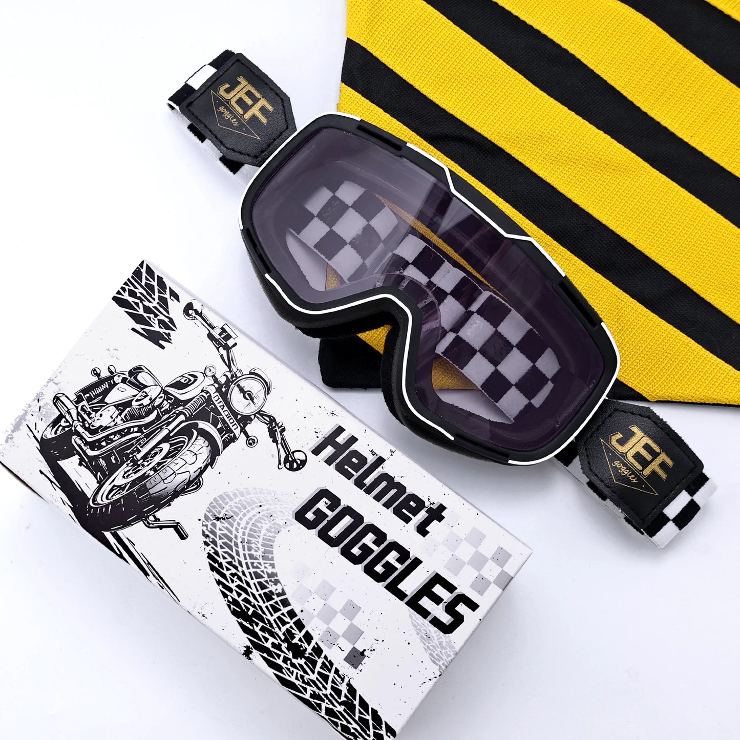 Taiwan JEF motorcycle goggles helmet universal goggles retro locomotive riding sun protection sand off-road glasses