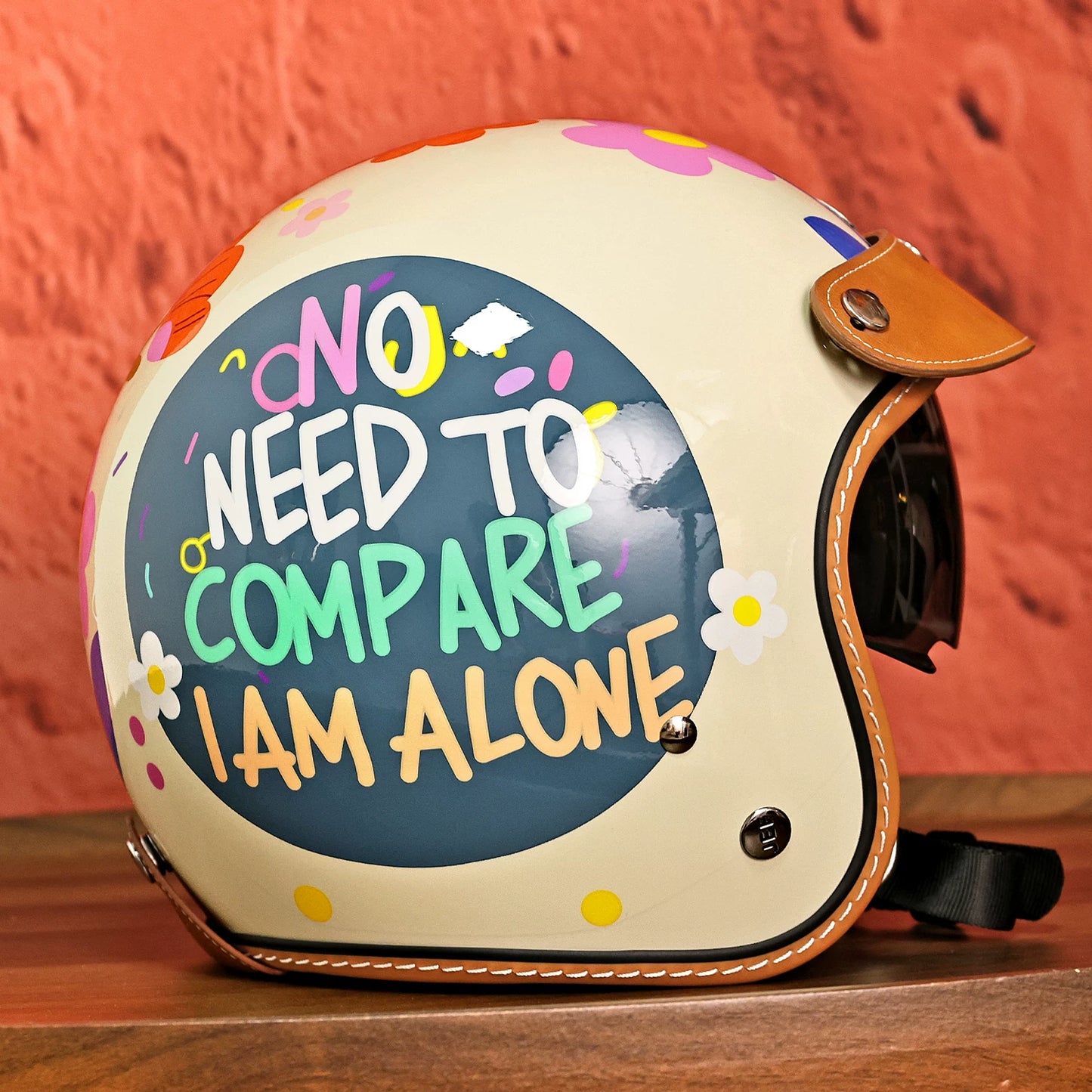 Taiwan JEF helmet retro riding 3C hard hat cartoon cute parent-child helmet men's and women's electric motorcycle 3/4 helmet