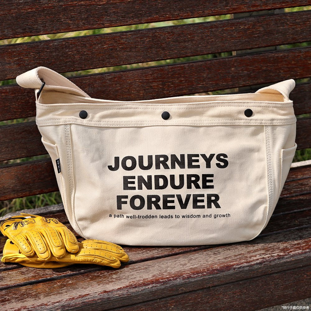 Taiwan JEF helmet messenger bag American canvas bag retro newsboy bag large capacity thick locomotive riding rider bag