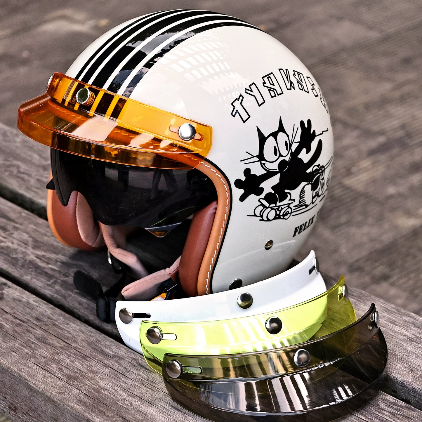 Taiwan Vintage Helmet Brim Half Helmet Brim Motorcycle Helmet Sun Hat Along Three Quarters Helmet Sun Protection Accessories