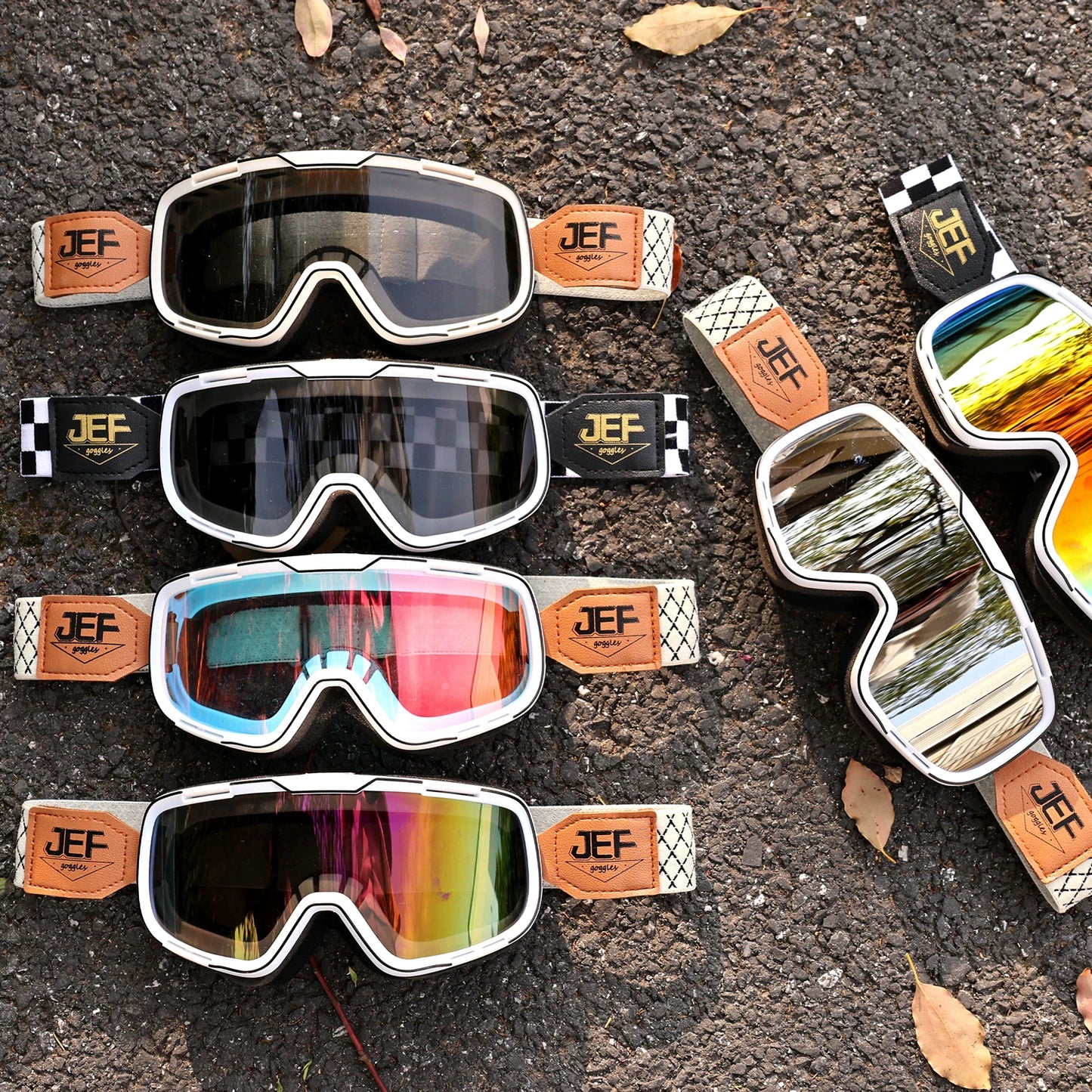 Taiwan JEF motorcycle goggles helmet universal goggles retro locomotive riding sun protection sand off-road glasses