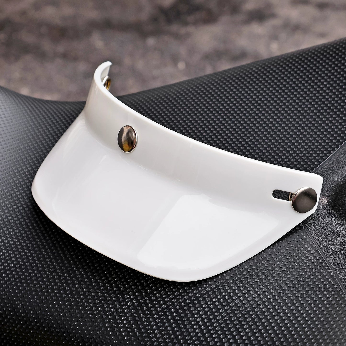 Taiwan JEF helmet brim motorcycle 3/4 helmet three-button small helmet body brim sun visor retro universal tongue