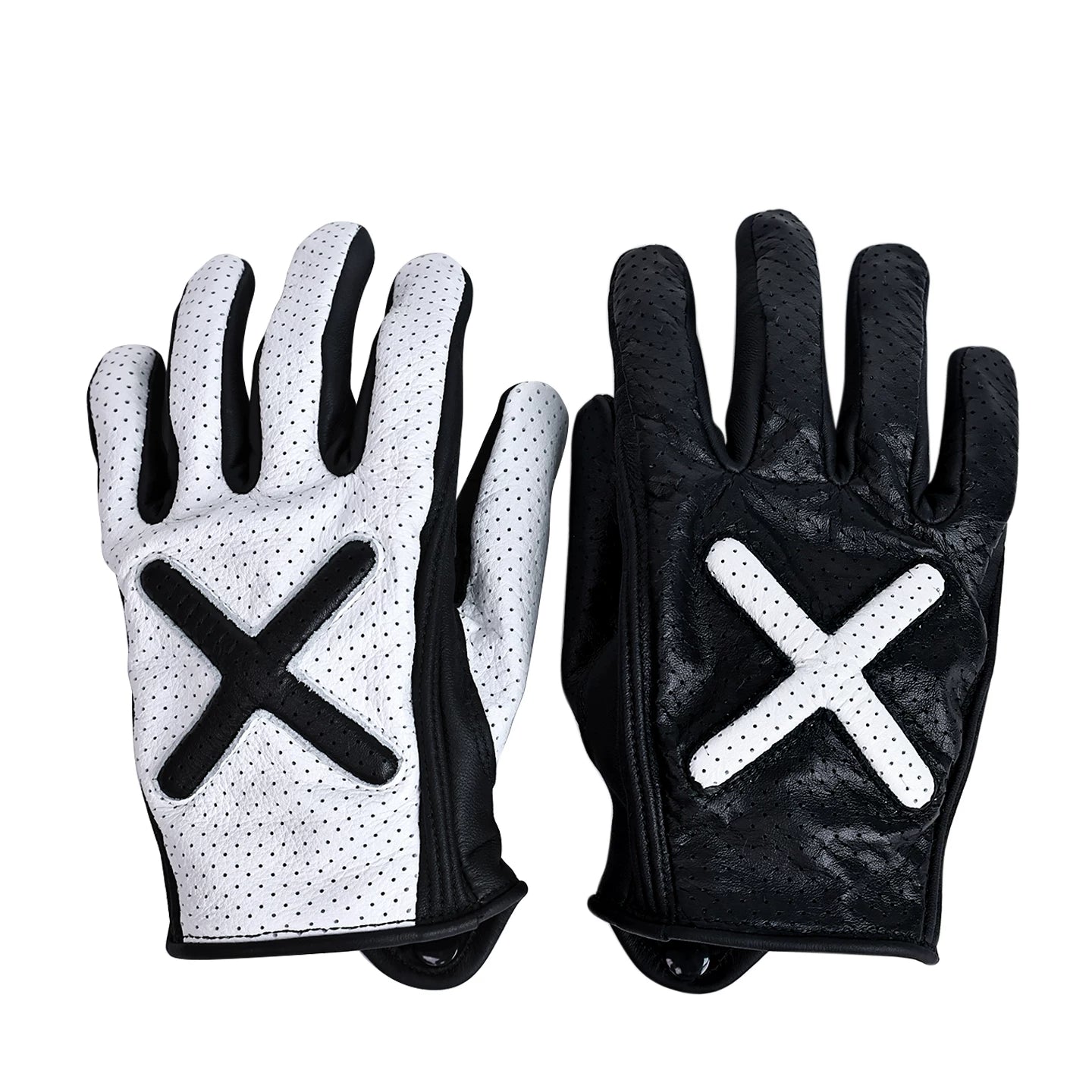 Taiwan JEF motorcycle gloves retro cruise locomotive four seasons riding windproof protective leather thickened touch screen