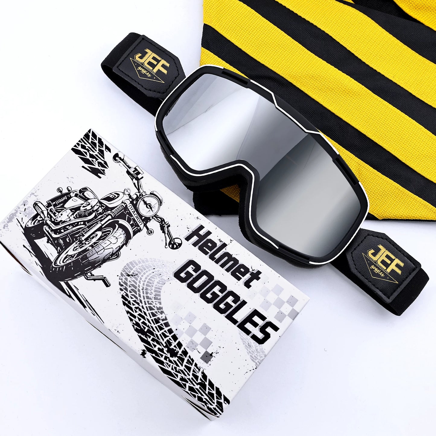 Taiwan JEF motorcycle goggles helmet universal goggles retro locomotive riding sun protection sand off-road glasses