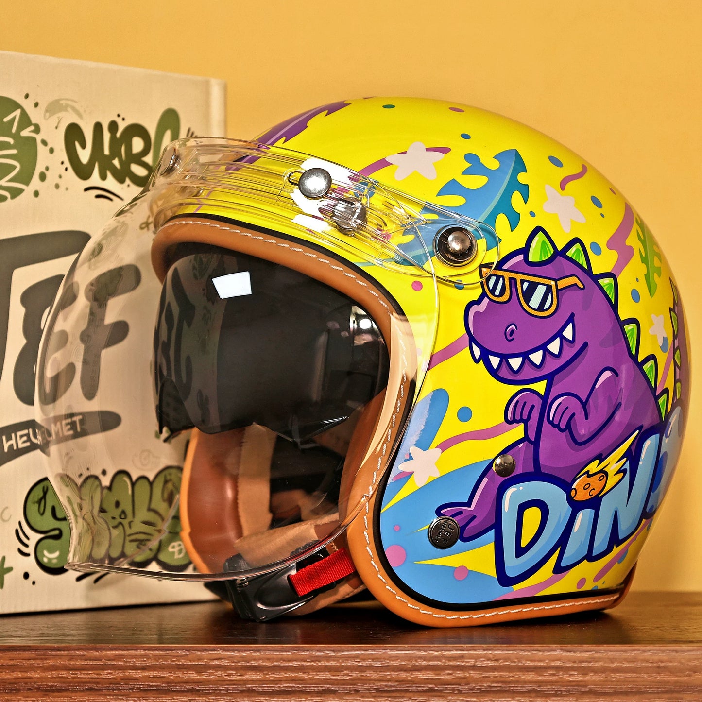 Taiwan JEF children's helmet female 3C four-season helmet spring and summer male students electric vehicle motorcycle cute hard hat