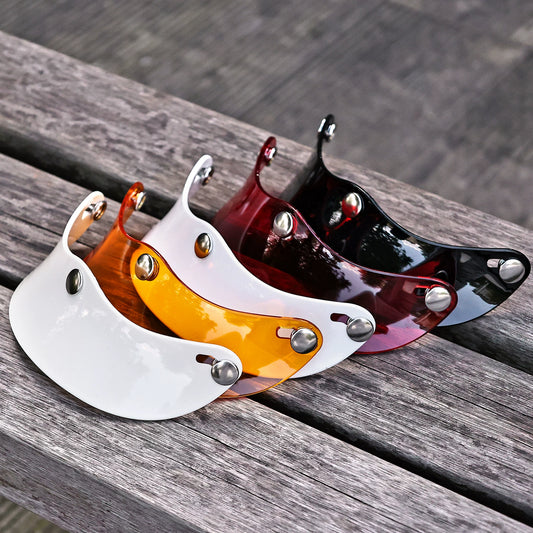 Taiwan JEF retro half helmet with three-button adjustable visor for three-quarters helmet decoration