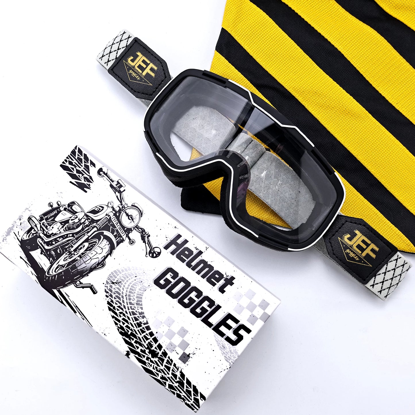 Taiwan JEF motorcycle goggles helmet universal goggles retro locomotive riding sun protection sand off-road glasses