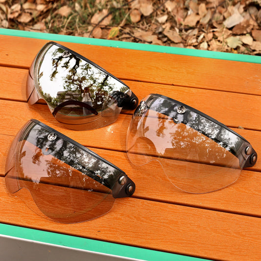 Taiwan JEF helmet, goggles, pilot W mirror, three-button lens, sun protection, UV protection, UV protection, enhanced wear resistance