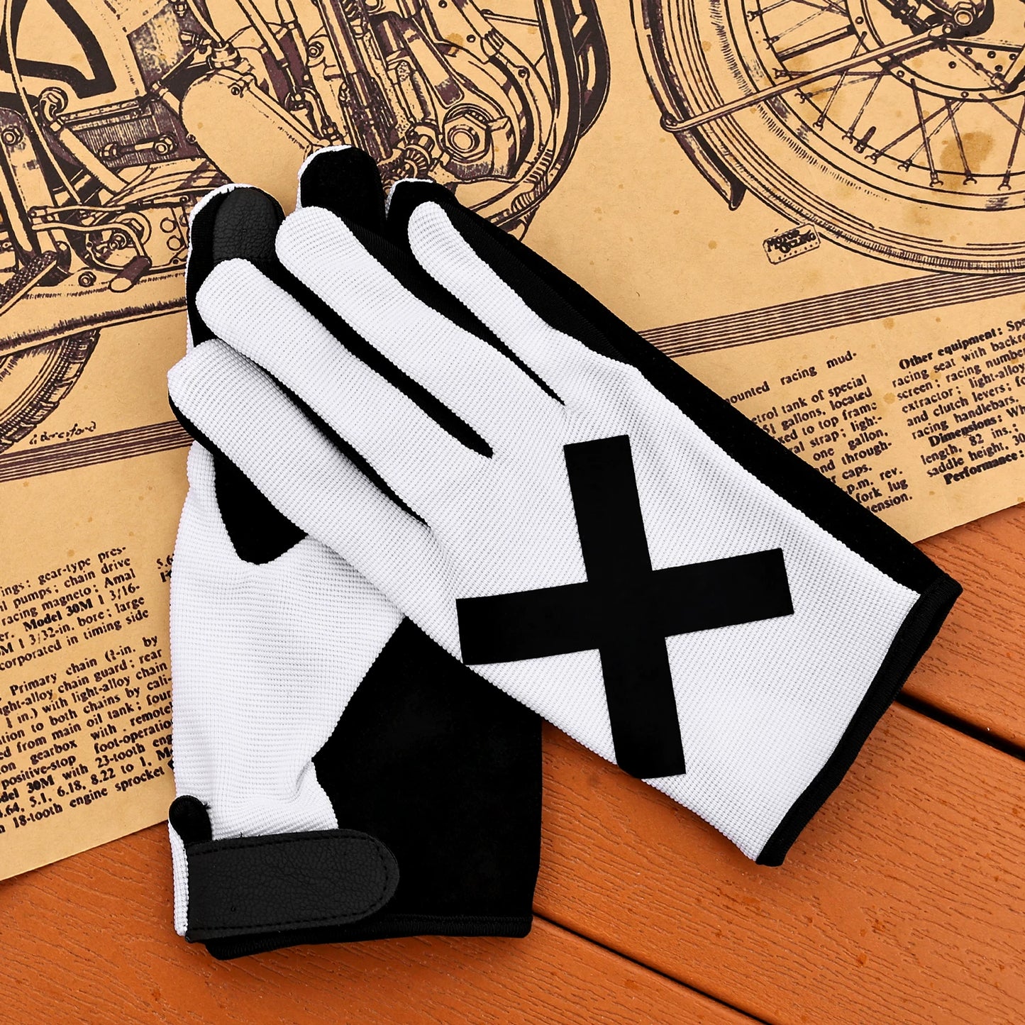 Taiwan JEF motorcycle gloves summer breathable four seasons retro locomotive men's and women's riding cruise motorcycle gloves equipment