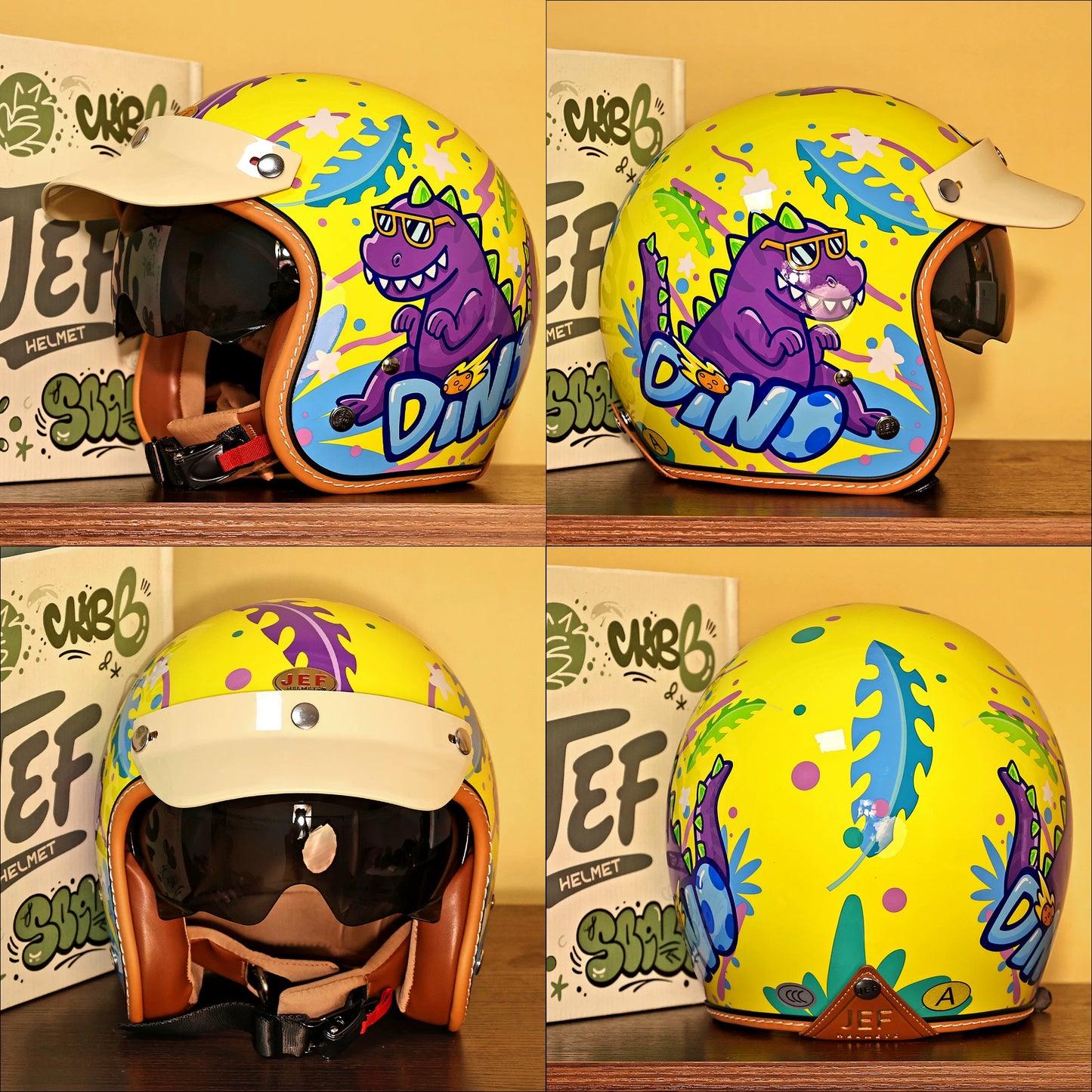 Taiwan JEF children's helmet female 3C four-season helmet spring and summer male students electric vehicle motorcycle cute hard hat