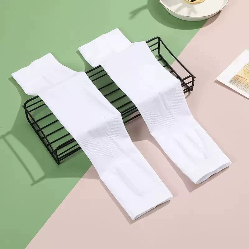 Motorcycle riding ice sleeves summer sunscreen sleeves outdoor sports cycling ice silk sleeves solid color sleeves