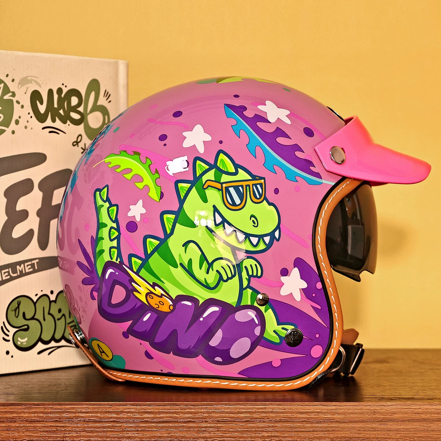 Taiwan JEF children's helmet female 3C four-season helmet spring and summer male students electric vehicle motorcycle cute hard hat