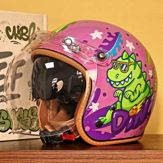 Taiwan JEF children's helmet female 3C four-season helmet spring and summer male students electric vehicle motorcycle cute hard hat
