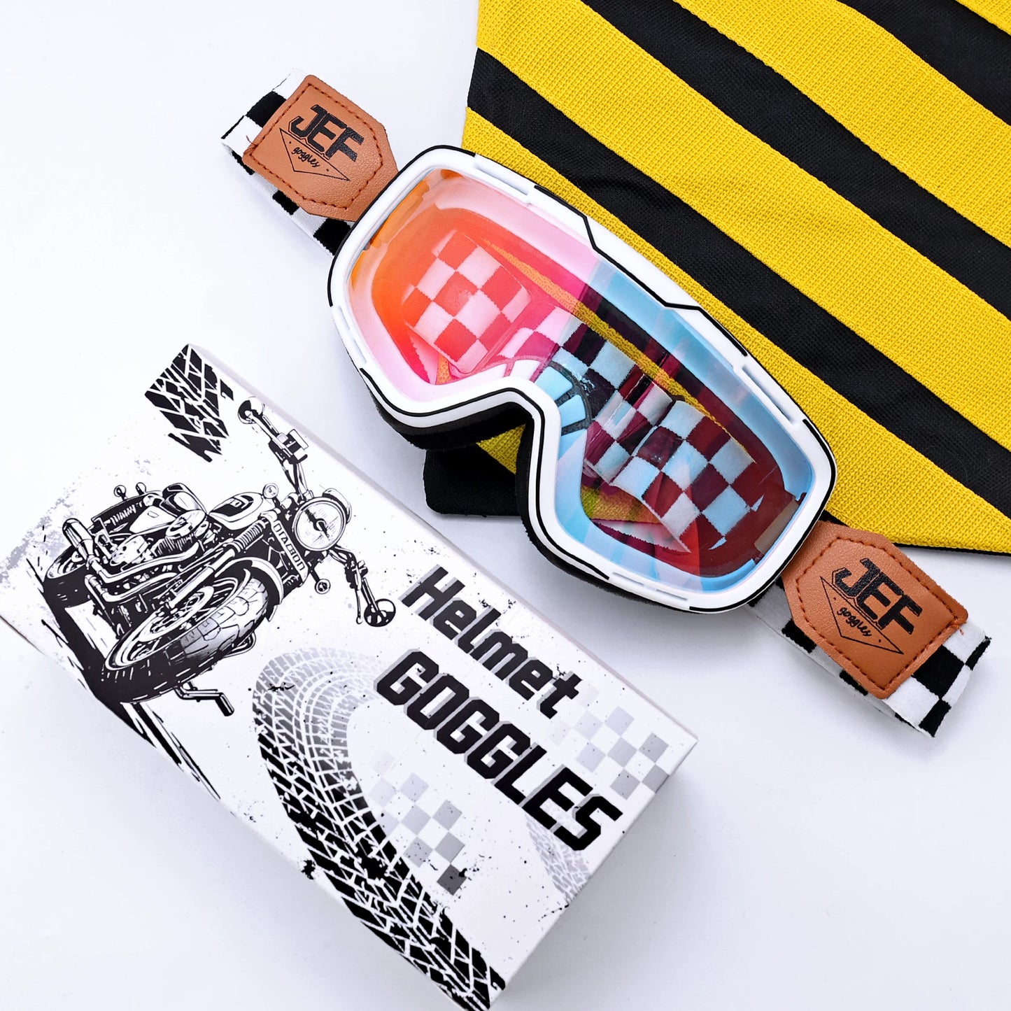Taiwan JEF motorcycle goggles helmet universal goggles retro locomotive riding sun protection sand off-road glasses