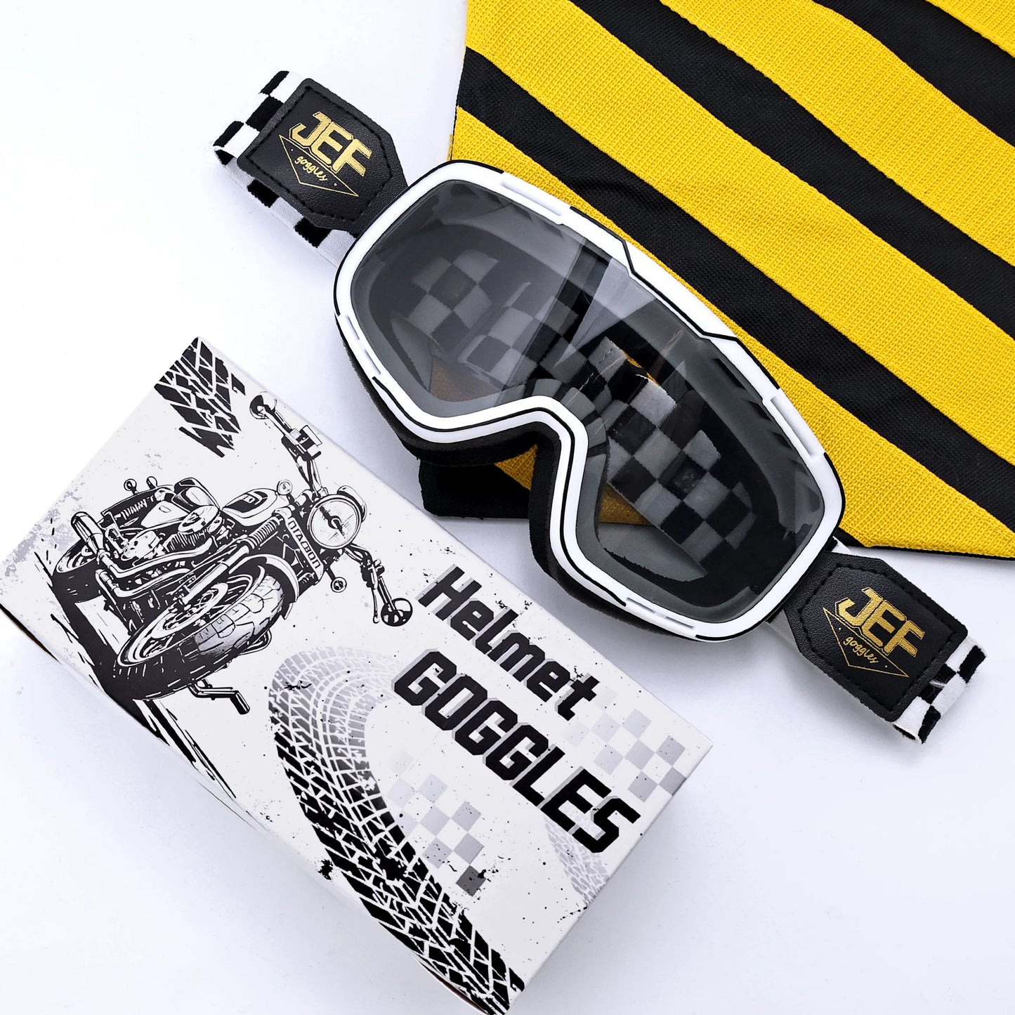 Taiwan JEF motorcycle goggles helmet universal goggles retro locomotive riding sun protection sand off-road glasses