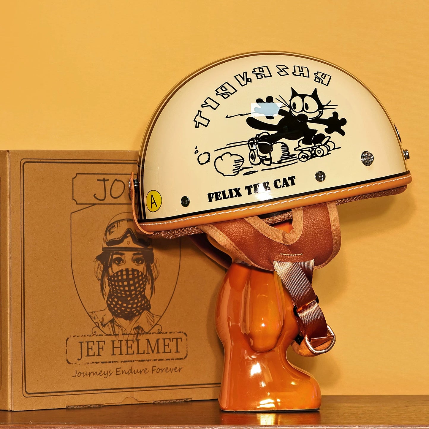 Taiwan JEF helmet retro half helmet pedal motorcycle electric lightweight 3C helmet summer men's and women's helmet