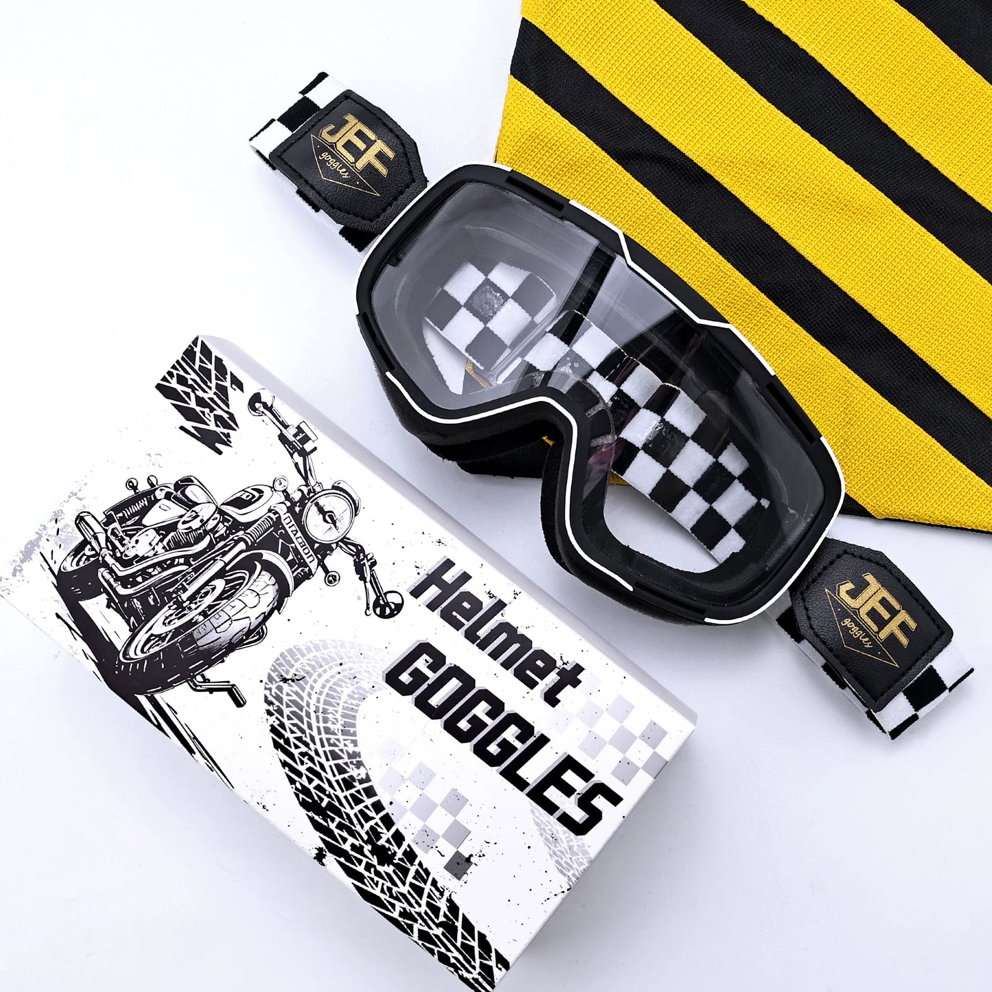 Taiwan JEF motorcycle goggles helmet universal goggles retro locomotive riding sun protection sand off-road glasses