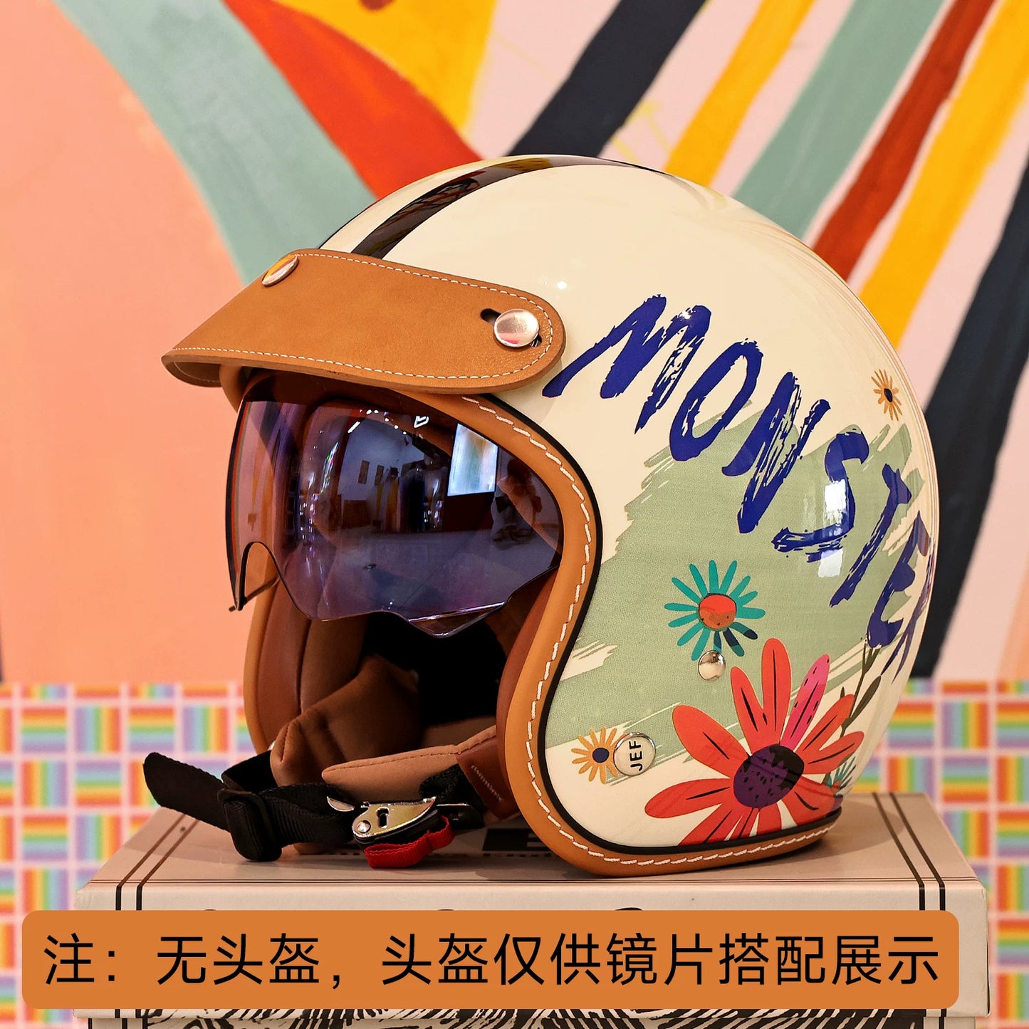Taiwan JEF322 series helmet lenses are suitable for EVO312 Venus series day and night replacement built-in mirrors