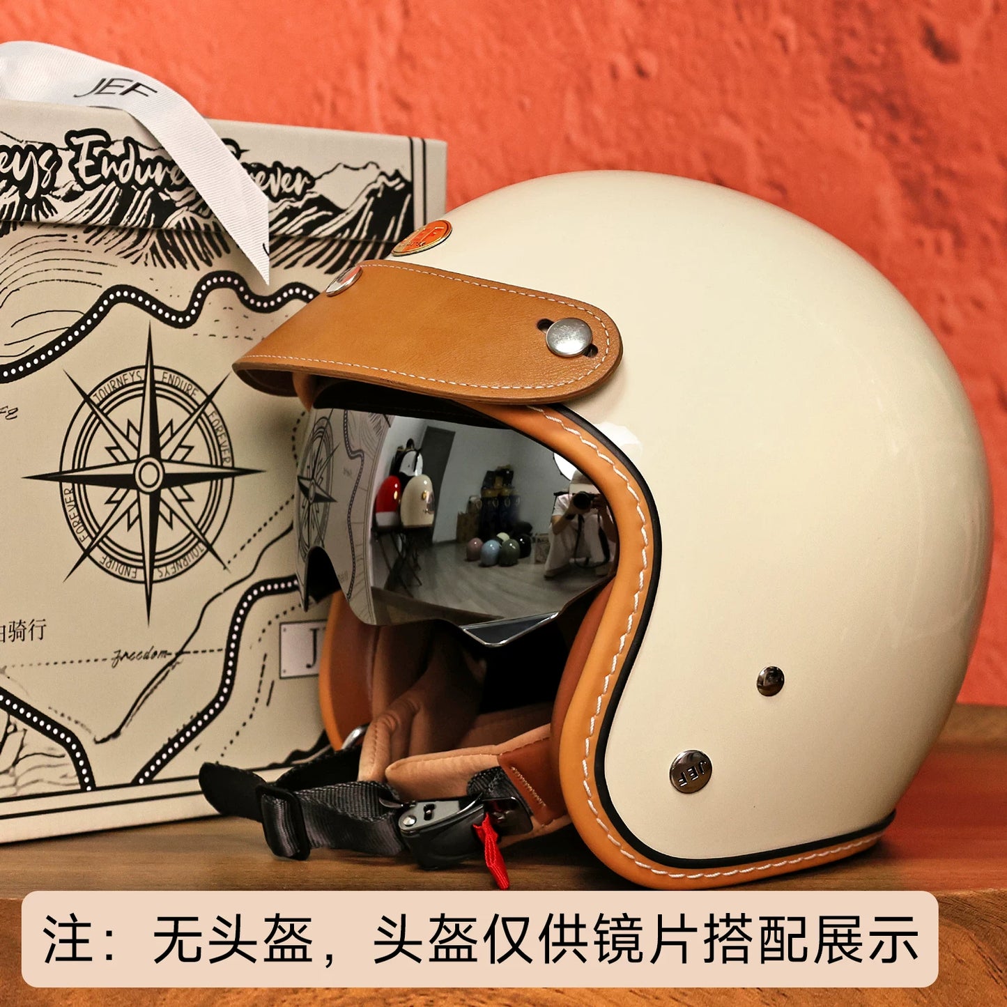 Taiwan JEF322 series helmet lenses are suitable for EVO312 Venus series day and night replacement built-in mirrors